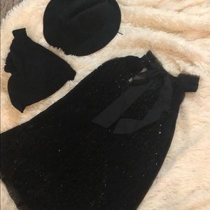 A tuxedo and two hats